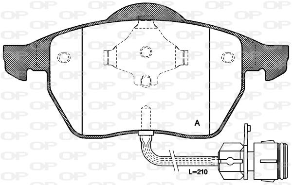 Brake Pad Set, disc brake (BPA0390.02)