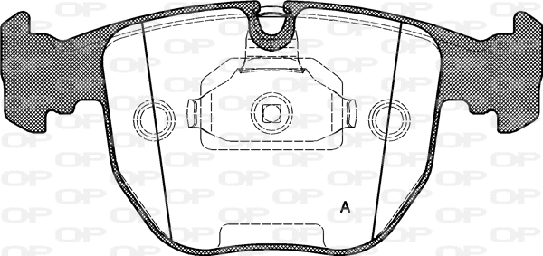 Brake Pad Set, disc brake (BPA0596.00)