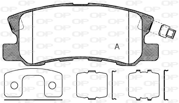 Brake Pad Set, disc brake (BPA0803.12)