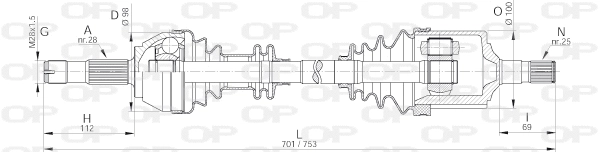 Drive Shaft (DRS6141.00)