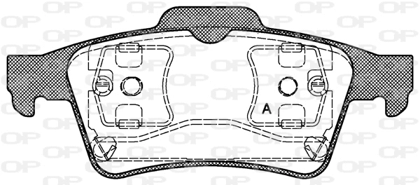 Brake Pad Set, disc brake (BPA0842.00)