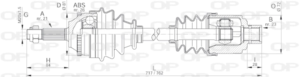 Drive Shaft (DRS6073.00)