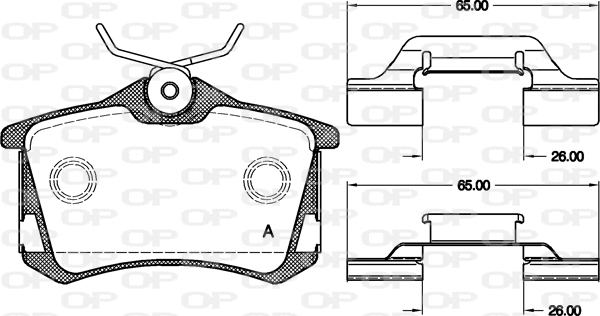 Brake Pad Set, disc brake (BPA0263.50)