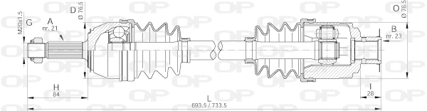 Drive Shaft (DRS6013.00)