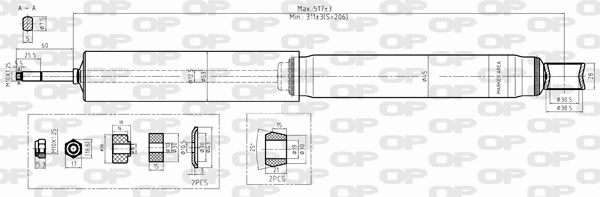 Shock Absorber (SAB8500.32)