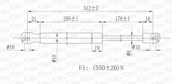Gas Spring, boot/cargo area