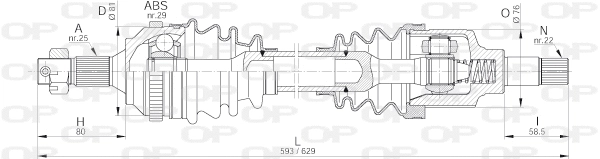 Drive Shaft (DRS6222.00)