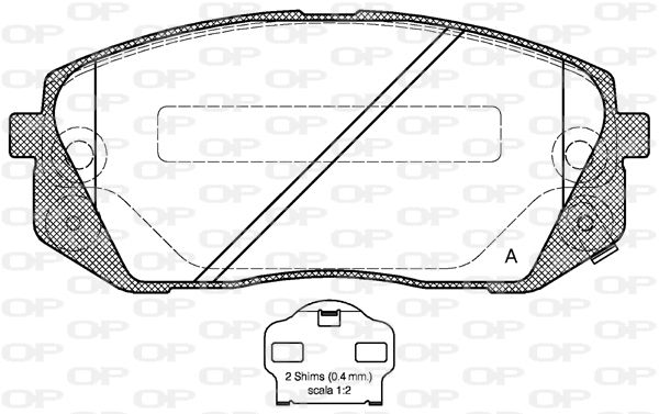 Brake Pad Set, disc brake (BPA1302.02)