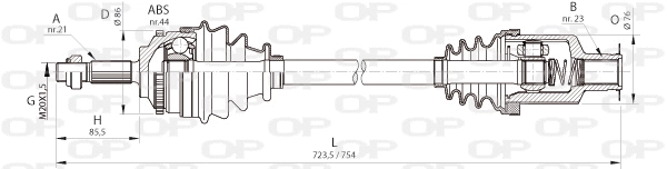 Drive Shaft (DRS6364.00)