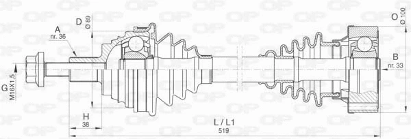 Drive Shaft (DRS6418.00)