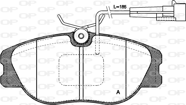 Brake Pad Set, disc brake (BPA0305.12)