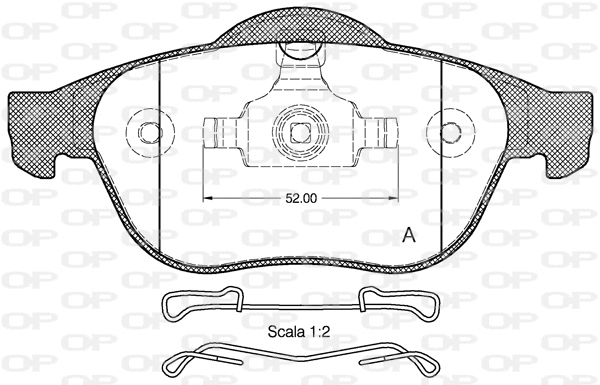 Brake Pad Set, disc brake (BPA0843.10)