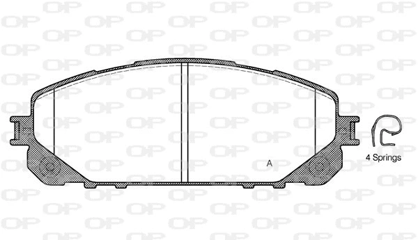 Brake Pad Set, disc brake (BPA1613.00)