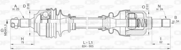 Drive Shaft (DRS6435.00)