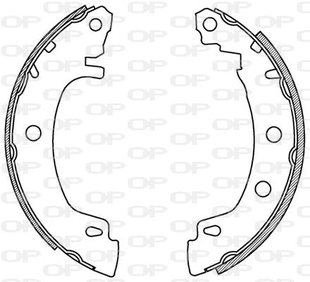 Brake Shoe Set (BSA2157.00)