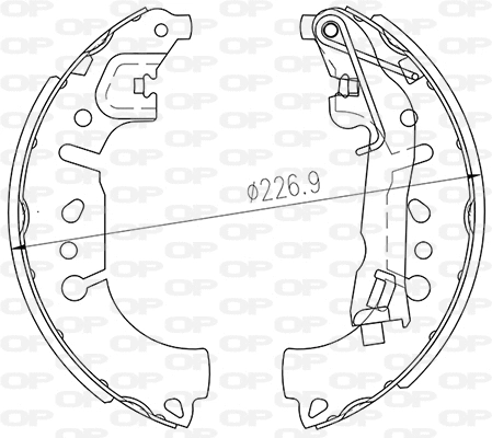 Brake Shoe Set (BSA2260.00)