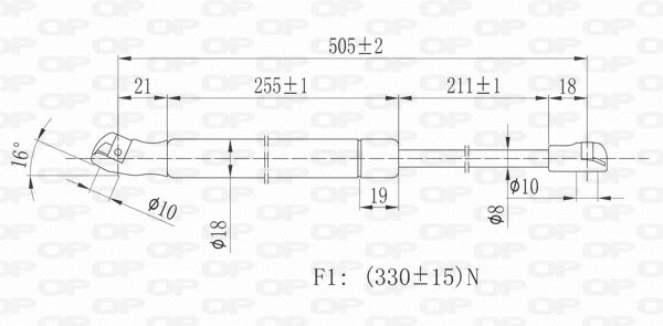 Gas Spring, boot/cargo area