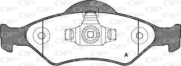 Brake Pad Set, disc brake (BPA0765.00)
