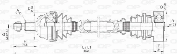 Drive Shaft (DRS6423.00)