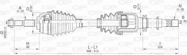 Drive Shaft (DRS6476.00)