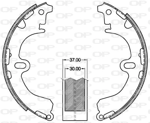 Brake Shoe Set (BSA2142.00)