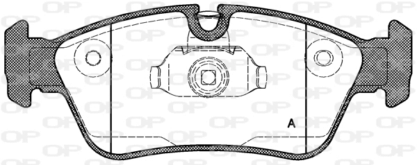 Brake Pad Set, disc brake (BPA0384.40)