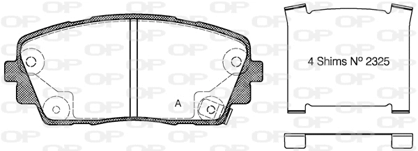 Brake Pad Set, disc brake (BPA1481.02)