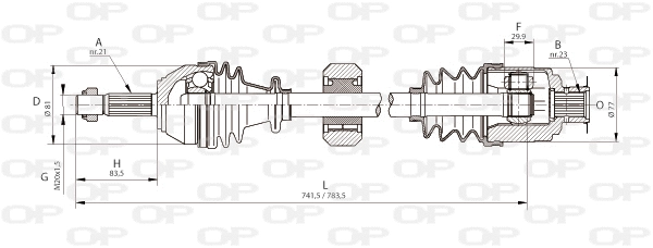 Drive Shaft (DRS6037.00)