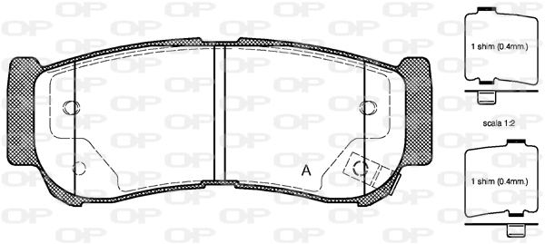 Brake Pad Set, disc brake (BPA1239.02)
