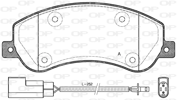 Brake Pad Set, disc brake (BPA1250.02)