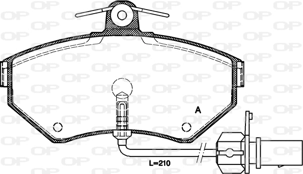 Brake Pad Set, disc brake (BPA0631.12)