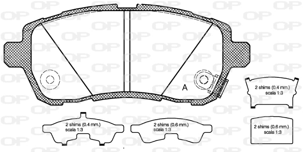 Brake Pad Set, disc brake (BPA1281.02)