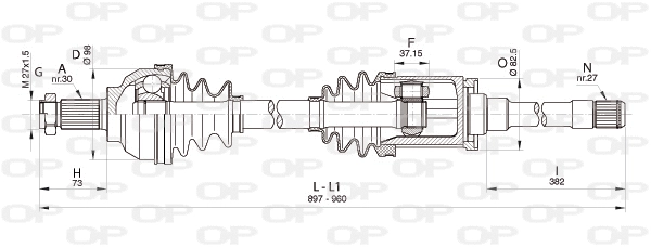 Drive Shaft (DRS6354.00)