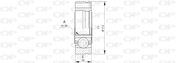 Joint Kit, drive shaft (CVJ5693.20)