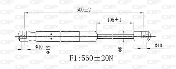 Gas Spring, boot/cargo area