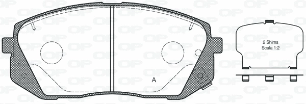 Brake Pad Set, disc brake (BPA1302.52)