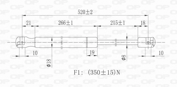 Gas Spring, boot/cargo area