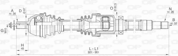 Drive Shaft (DRS6428.00)