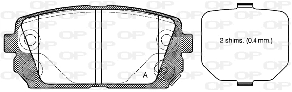 Brake Pad Set, disc brake (BPA1303.02)