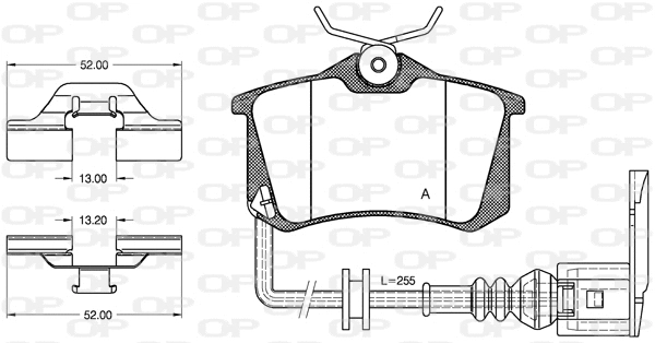Brake Pad Set, disc brake (BPA0263.41)