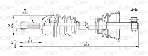 Drive Shaft (DRS6162.00)