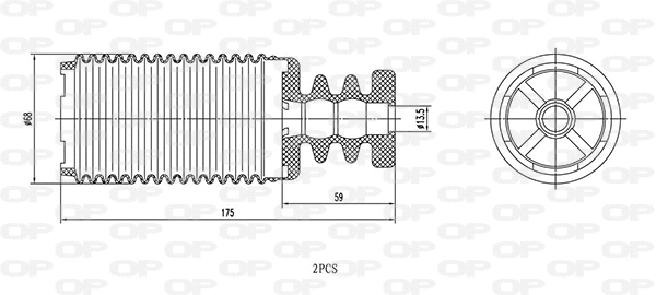 Dust Cover Kit, shock absorber (DCK5103.02)