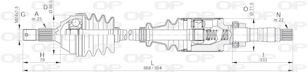 Drive Shaft (DRS6041.00)