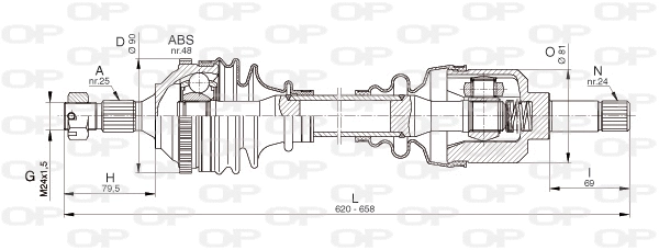 Drive Shaft (DRS6329.00)