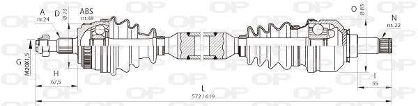 Drive Shaft (DRS6362.00)