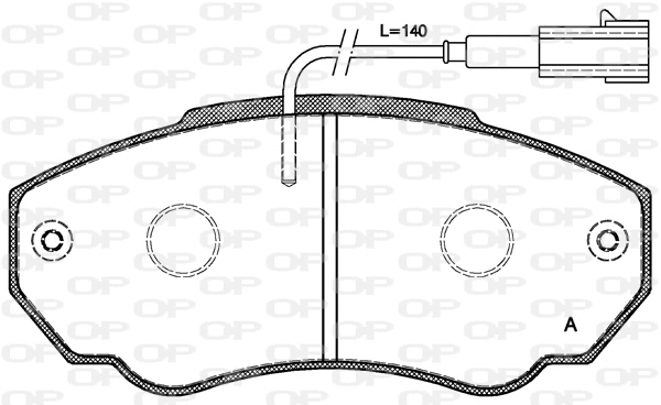 Brake Pad Set, disc brake (BPA0960.01)