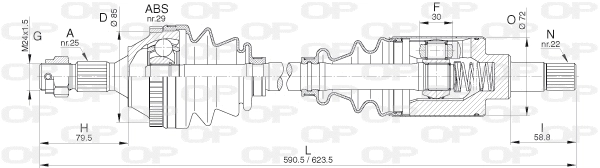 Drive Shaft (DRS6270.00)