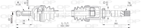 Drive Shaft (DRS6389.00)