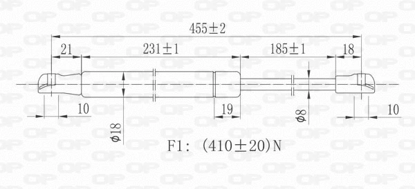 Gas Spring, boot/cargo area