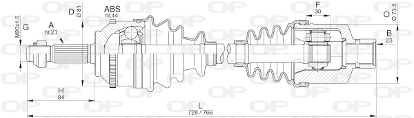 Drive Shaft (DRS6296.00)